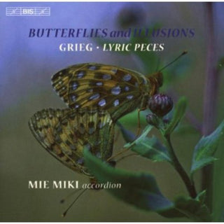 the album cover for Mie Miki - Butterflies & Illusions