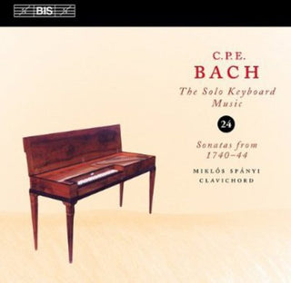 the album cover for Miklos Spanyi - Solo Keyboard Music 24
