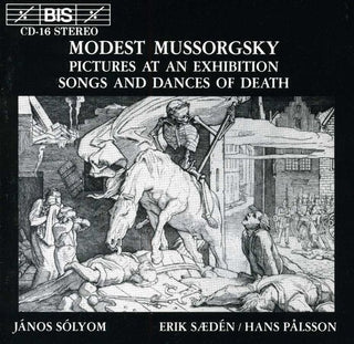 the album cover for Erik Saeden - Pictures at An Exibition