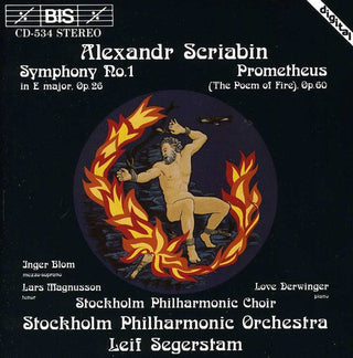 the album cover for Inger Blom - Symphony 1 / Prometheus