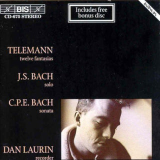 the album cover for DAN LAURIN - Twelve Fantasias for Flute Solo