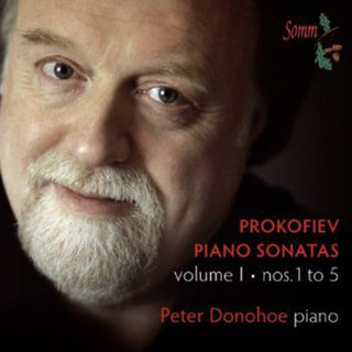 the album cover for Prokofiev / Peter Donohoe - Piano Sonatas 1-5