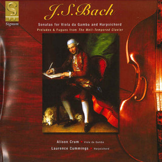 the album cover for Bach / Crum / Cummings - Sonatas Viola Da Gamba & Harpsichord BWV 1027-1029