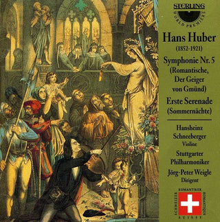 the album cover for Huber / Stuttgart Phil, Weigle - Sym 5 / First Serenade in E-Flat