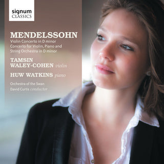 the album cover for Tamsin Waley-Cohen - Violin Concerto / Concerto for Violin & Piano