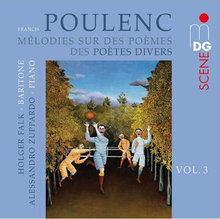 the album cover for Poulenc / Falk / Zuppardo - Lieder 3