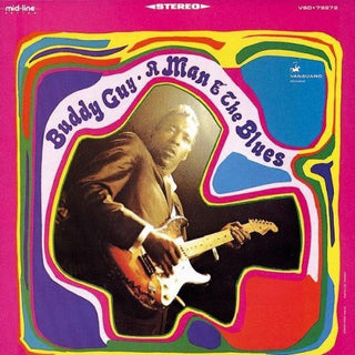 the album cover for Buddy Guy - Man & the Blues