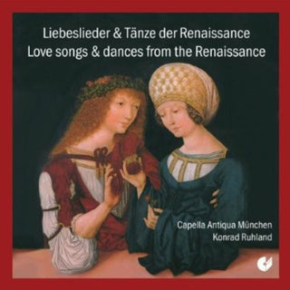 the album cover for Regnart / Ruhland / Capella Antiqua Munich - Renaissance Love Songs