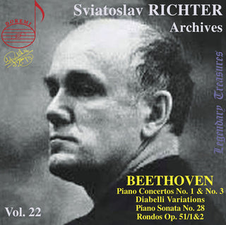 the album cover for Beethoven / Richter - Richter Archives 22