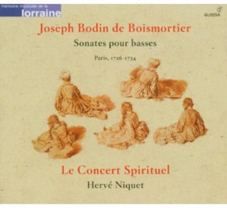the album cover for De Boismortier / Niquet / Concert Spirituel - Sonates Pour Basses