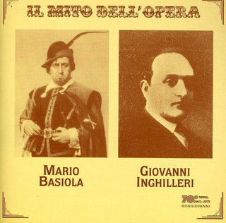 the album cover for Mario Basiola / Inghilleri,Giovanni - Arias