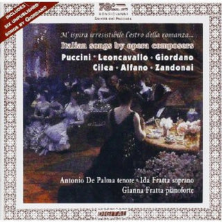 the album cover for Giordano / Fratta / De Palma - Italian Songs By Opera Composers / Sei Liriche