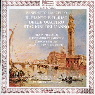 the album cover for Marcello / Piccollo / Carmignani - Il Pianto E Il Riso Delle Quattro Stagioni