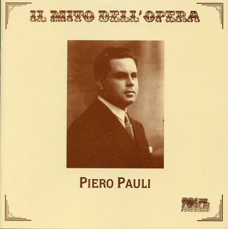 the album cover for Piero Pauli - Arias