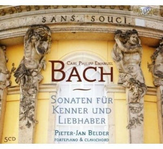 the album cover for C Bach PE / Belder,Pieter-Jan - Sonaten Fur Kenner Und Liebhaber
