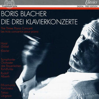 the album cover for Horst GÃ¶bel - Three Piano Concertos