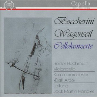 the album cover for Boccherini / Hochmuth / Handler - Cello Concertos