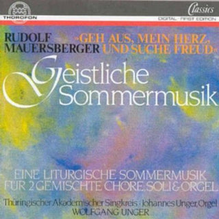the album cover for ThÃ¼ringischer Akademischer Singkreis - Eine Geistl Summer Music