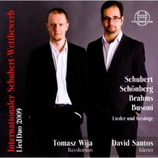the album cover for Tomasz Wija, David Santos - International Schubert Competition Lied Duo 2009