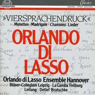 the album cover for Orlando di Lasso Ensemble Hannover - Motetten