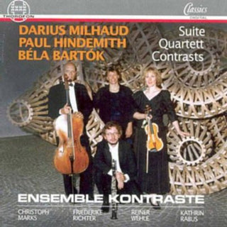 the album cover for Ensemble Kontraste - 20th Cent Cham Works: Milhaud Hindemith Bartok