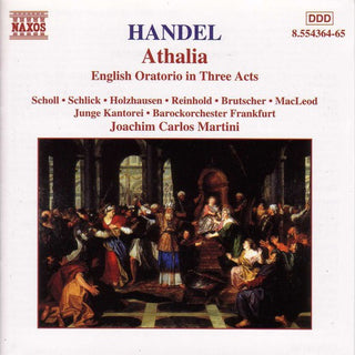 the album cover for Joachim Carlos Martini - Athalia
