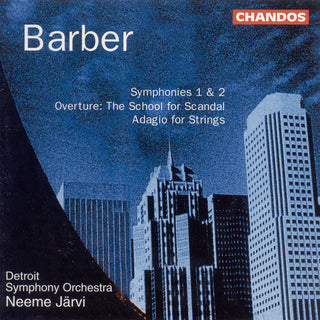 the album cover for Neeme JÃ¤rvi - Symphony 1 Op 9 / Symphony 2 Op 19