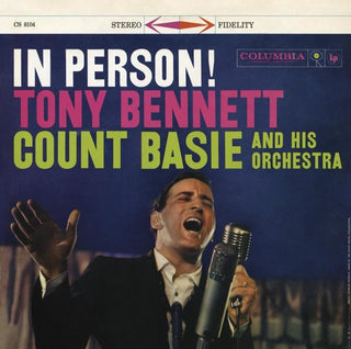 the album cover for Tony Bennett - In Person!
