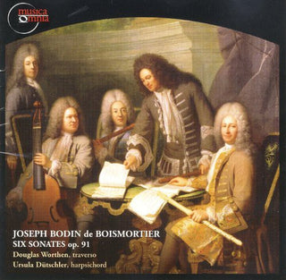 the album cover for Douglas Worthen - Sonatas for Flute & Harpsichord