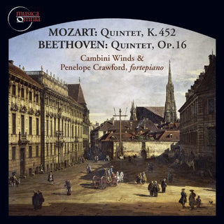 the album cover for Mozart / Beethoven / Crawford / Vallon / Watkins - Cambini Winds & Penelope Crawford