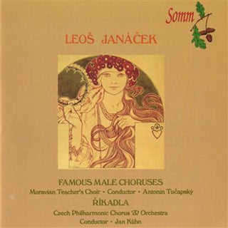 the album cover for Czech Philharmonic Choir, Brno - 9 Male choruses / Rikadla