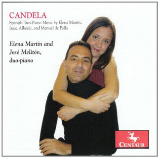 the album cover for Elena Martin - Candela: Spanish Two Piano Music