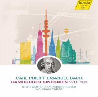 the album cover for Wolfram Christ - Hamburger Sinfonien WQ. 182