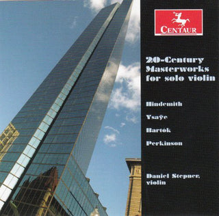 the album cover for Hindemith / Ysaye / Bartok / Perkinson / Stepner - 20th Century Masterworks for Solo Violin