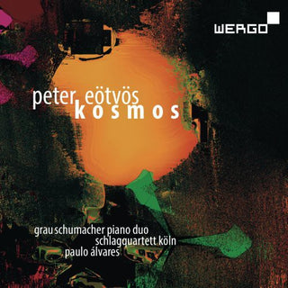 the album cover for Eotvos / Grauschumacher Piano Duo - Kosmos Sonata Per Sei Psalm 151 in Memoriam Frank