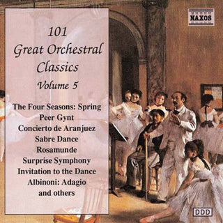 the album cover for Mozart/Mendelssohn - 101 GREAT ORCHESTRAL CLASSICS, Vol. 5