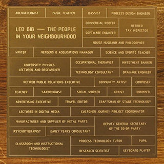the album cover for Led Bib - People in Your Neighbourhood