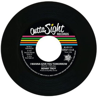 the album cover for Benny Troy - I Wanna Give You Tomorrow