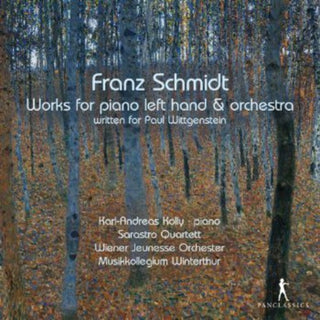 the album cover for Karl-Andreas Kolly - Works for Left Hand Piano & Orchestra