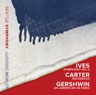 the album cover for Seattle Symphony Orchestra - Ives Sym 2 / Carter Instances / Gershwin An