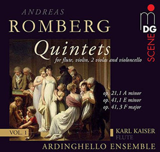 the album cover for Ardinghello Ensemble - Flute Quartets Op. 21 1 & 41
