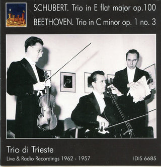 the album cover for Trio Di Trieste - Trio D. 929 / Trio Op 1 3