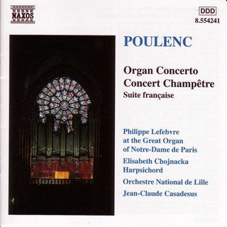 the album cover for Elisabeth Chojnacka - Organ Concerto in G minor / Concert Champetre