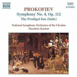 the album cover for Theodore Kuchar - Symphony 4 Op 112 / Prodigal Son