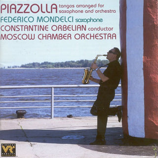 the album cover for Freddie Barnes - Piazzolla: Tangos