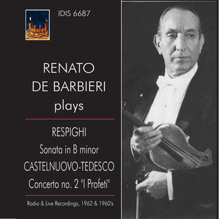 the album cover for Castelinuovo / Renato De Barbieri - Renato de Barbieri Plays Respighi & Nuovo