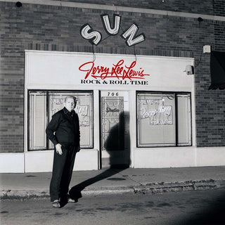 the album cover for Jerry Lee Lewis - Rock & Roll Time