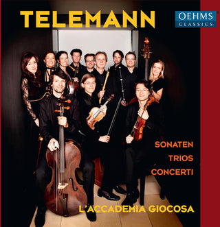 the album cover for Telemann / Laccademia Giocosa / Schilli - Cons Trios & Sons