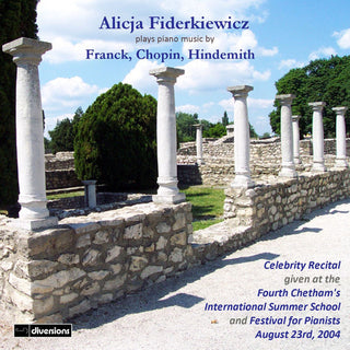 the album cover for Franck / Chopin / Hindemith - Alicja Fiderkiewicz Celebrity Recital
