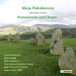the album cover for Szymanowski / Chopin - Alicja Fiderkiewicz Celebrity Recital